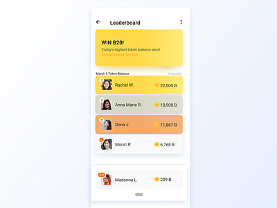 019 Leaderboard app app design dailyui design flat grid icon illustration interface leaderboard minimal page ui ux website window