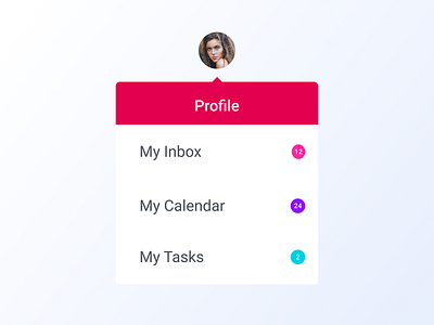 027 Dropdown 100daychallenge 100days app app design calendar dailyui design dropdown flat grid icon inbox interface profile task ui ux