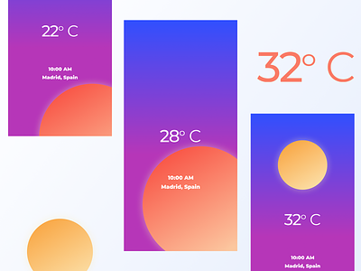 037 Weather app app design clean dailyui design flat grid icon illustration interface minimal sun sunny ui ux vector weather weather app