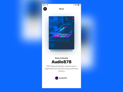 045 Info Card app app design audio card clean dailyui design info interface minimal music music app ui ux