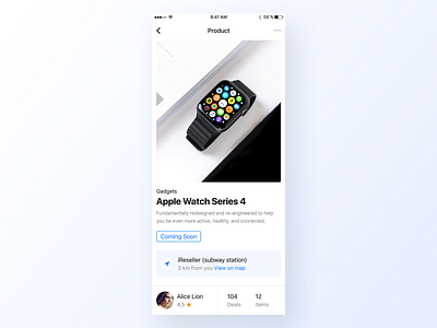 048 Comign Soon app app design apple apple design apple watch clean coming soon dailyui design interface minimal product shop typography ui ux watch