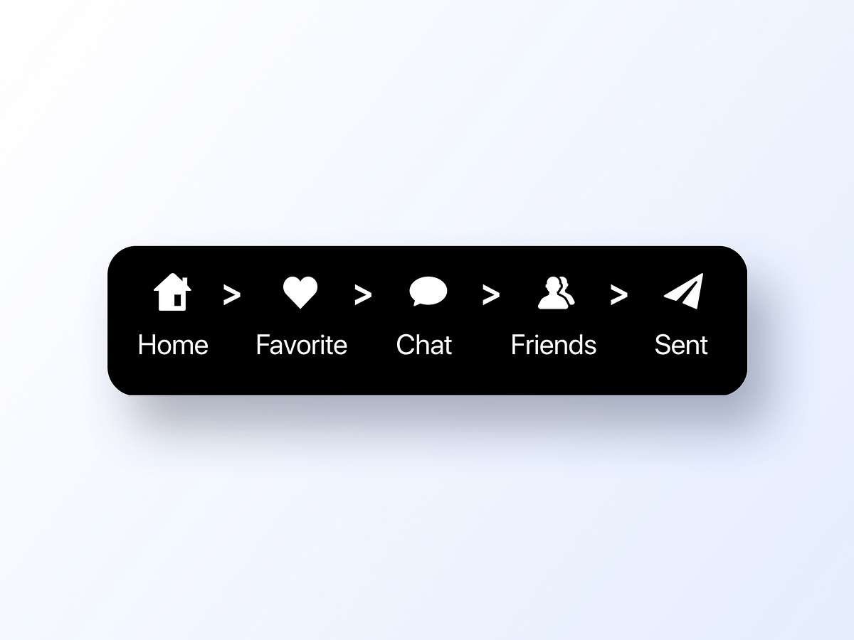 Breadcrumbs UI designs, themes, templates and downloadable graphic