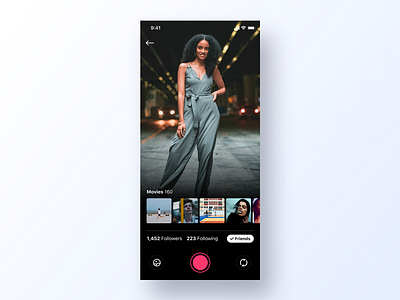 057 Video Player app app design dailyui design fashion interface minimal movie new york player player ui record street ui ux video