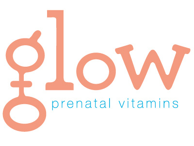Glow Prenatal Vitamin Logo logo medical pregnancy prenatal vitamin