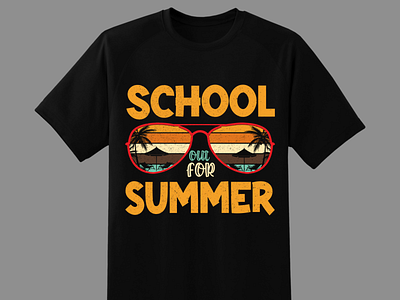 SCHOOL OUT FOR SUMMER adobe illustrator holiday leisure school shirt skitting summer t shirt tshirt vacation