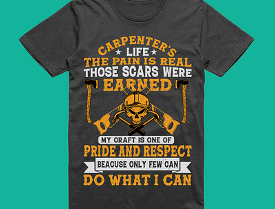 CARPENTER'S LIFE THE PAIN IS REAL shirt