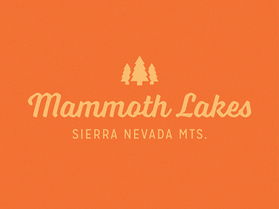 Mammoth Lakes Badge badge california graphic design linocut match book match box mountains national park nature outdoor pine trees retro typography vector vintage vintage badge western