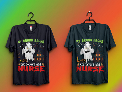 Halloween nurse t-shirt design