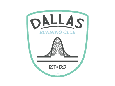 Dallas Running Club Logo Redesign dallas logo redesign running club singlet