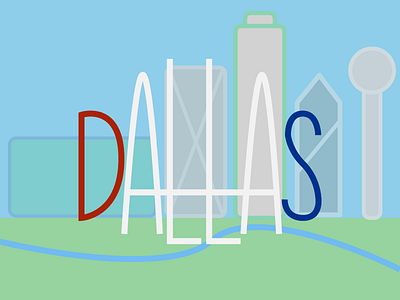 Simple Dallas Skyline dallas dallas texas dfw skyline