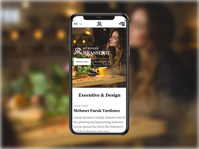 Restaurant mobile design