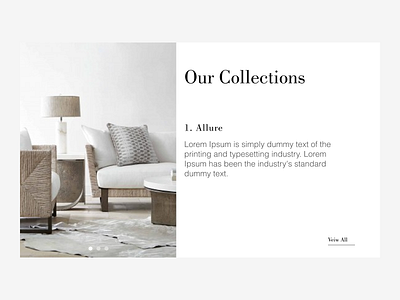 Furniture web design