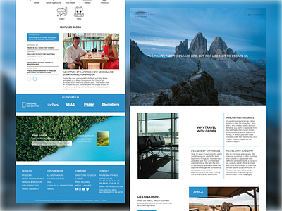 Travel agency web design