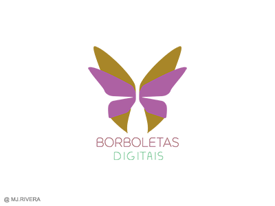 Borboletas digitais butterfly logo