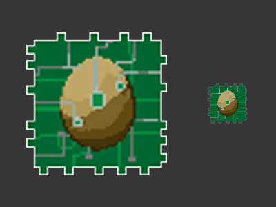 Chip Of Birth animation chip egg pixel pixelart tech