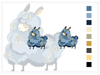 Fluffmon pixel animation pixel pixelart