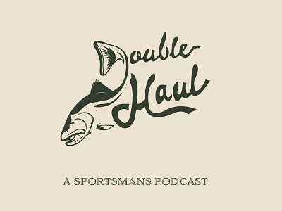 Double Haul Podcast branding design graphic design icon illustration logo minimal typography vector