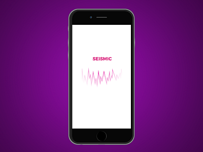 Seismic ios ios app ios design ios splash screen iphone app mobile design