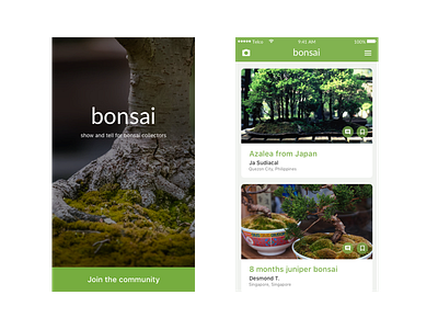 Bonsai ios mobile app
