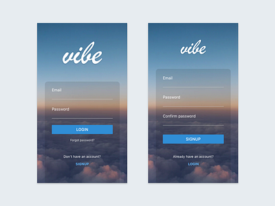 Daily UI Challeng #001 - Signup daily ui ios mobile ui ui design