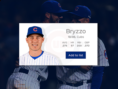 Daily UI 006 006 chicago cubs daily ui