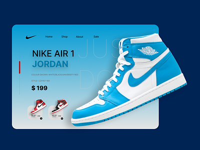 Nike Air Landing page Concept 3d animation branding graphic design ui