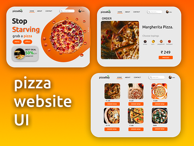 🍕Pizza Website UI pizza app ui web page