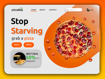 🍕Pizza Website Homepage UI figma pizza app pizza app ui ui