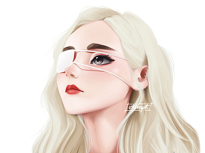 🌒 | 🐠 art character cute drawings fanart girl girl character illustration ipadpro jinsoul loona procreate white