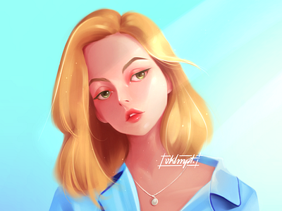 ☀️ art character cute drawings girl girl character illustration ipadpro procreate sunshine