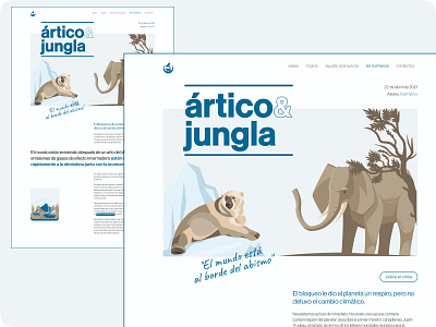 Ecología. Artículo artículo graphic design illustration jungle lectura larga longread periódico ui vector ártico