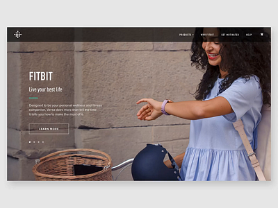 Fitbit Prototype animation fitbit menu ui web