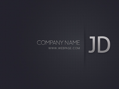 JD cool Blackish Business Card Design