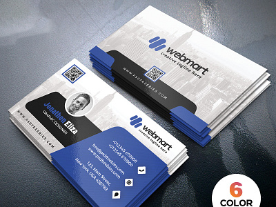 Business Cards 6 Color Design Bundle branding business card business card design business cards design graphic design illustration logo print print design ui visiting card visiting card design visiting cards