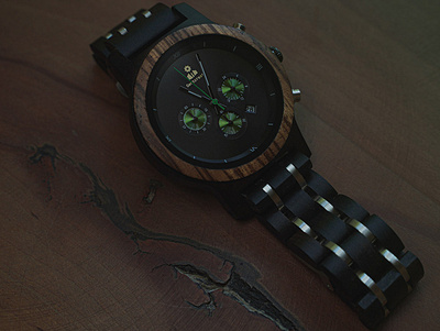 Evergreen Forrest Inspired Wooden Watch Design l GENTCREATE branding burned wood design evergreen evergreen wood gentcreate logo product photgraphy sustainable watch watch dial watch face watches wood design wooden watch