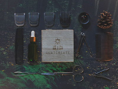 Top View of Barbershop Equipment - Branding l by GENTCREATE