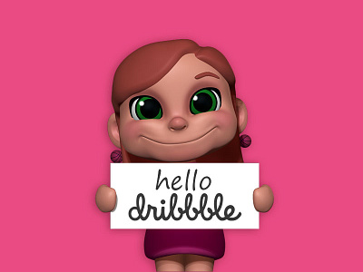 Hello dribbble! 3d character