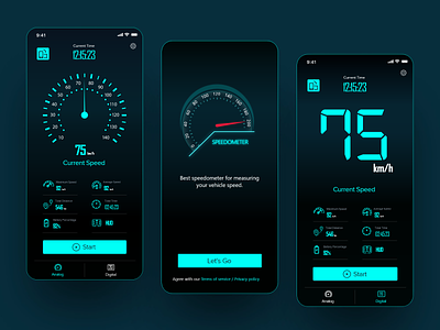 Speedometer app design