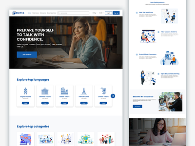 Pashtya - Online Tutoring Landing Page