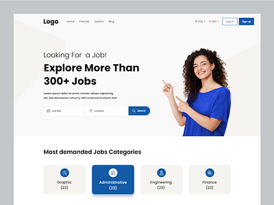 Job Finding Platform - Landing Page