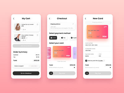 Daily UI 002 - Ecommerce Check Out app app design check out daily ui daily ui 002 ecommerce ecommerce app ecommerce check out graphic design ui ui ux ux