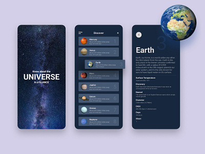 Planets app branding design graphic design illustration interfacedesign logo planers prodcut ui ui2022 uitrends uiux uiux2022 ux vector