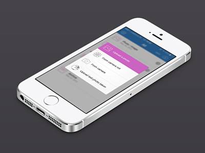 ClouDrop iOS 7 Redesign - Photo Upload