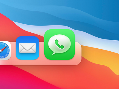 Whatsapp icon for macOS Big Sur big sur design icon logo macos macos icon replacement replacement icon whatsapp
