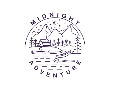 Midnight adventure branding design graphic design icon illustration typography ux vector