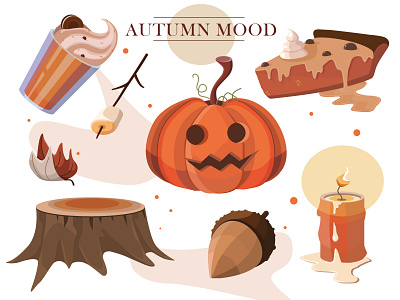 Autumn mood branding design graphic design icon illustration vector