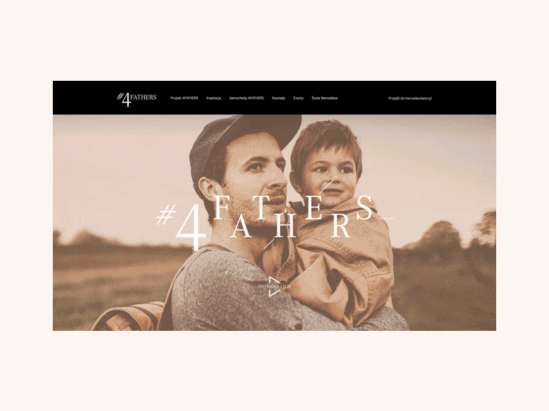 Mercedes-Benz #4fathers design landing page poland thevaro typography ui warsaw webdesign website