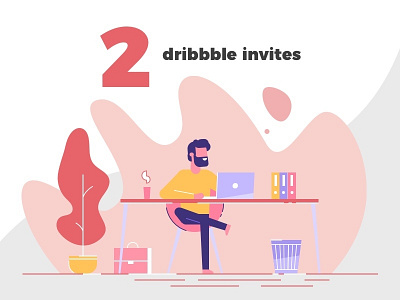 2x dribbble invites