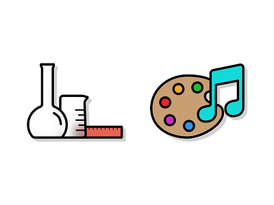 Science & the Arts assets icons