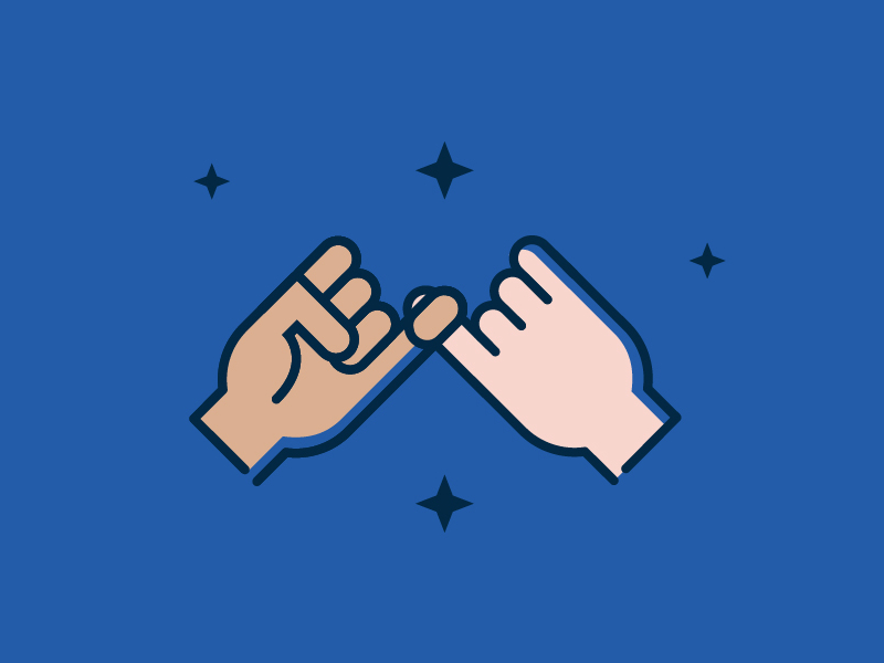 Pinky promise by Zsofia Mihaly on Dribbble